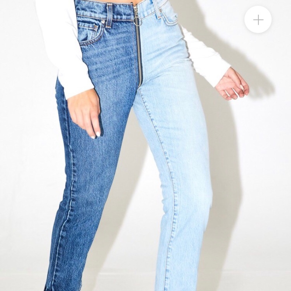 Revice ying yang cropped jeans